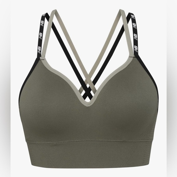 New Balance Olive Green Sports Bra | Size Large - Picture 3 of 11